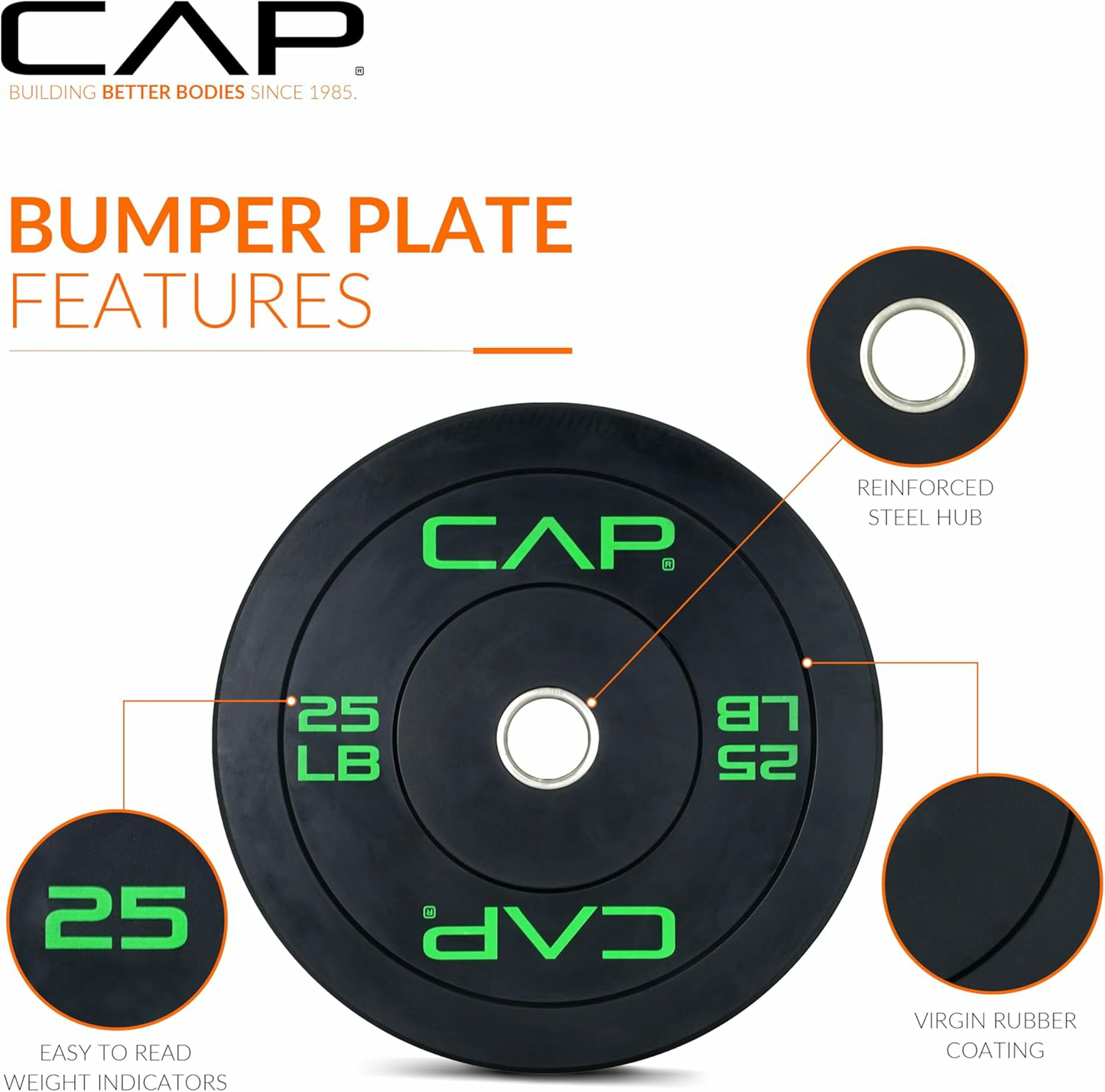 2-inch Olympic Bumper Plate Weight Set | 100-370 lbs | Multiple Colors | Storage Rack Optional