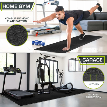 Exercise Puzzle Mat ½-inch, EVA Interlocking Foam Floor Tiles for Home Gym