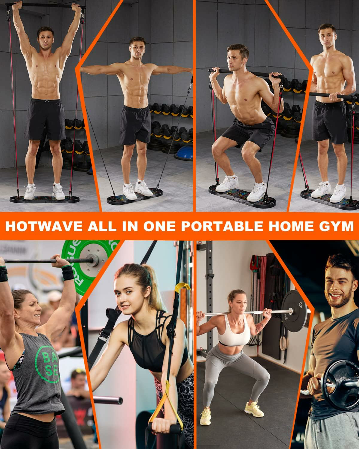 Push Up Board Fitness, Portable Foldable 20 in 1 Push Up Bar at Home Gym, Pushup Handles for Floor.